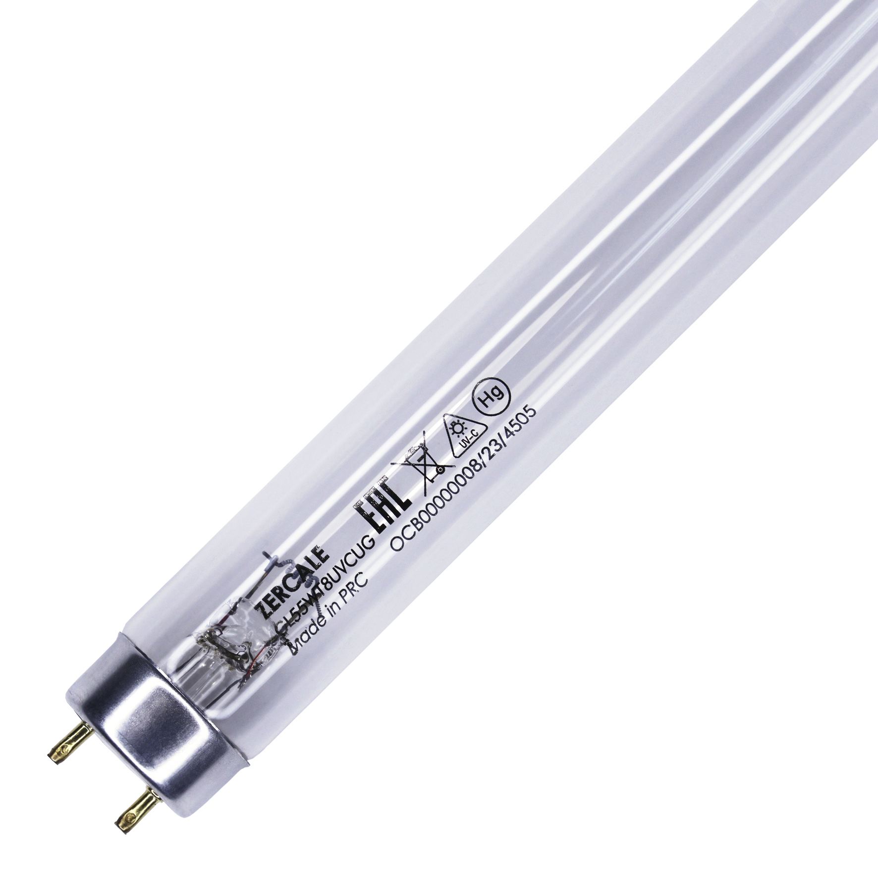 Бактерицидные лампы с увиолевым стеклом Zercale Uviol Glass