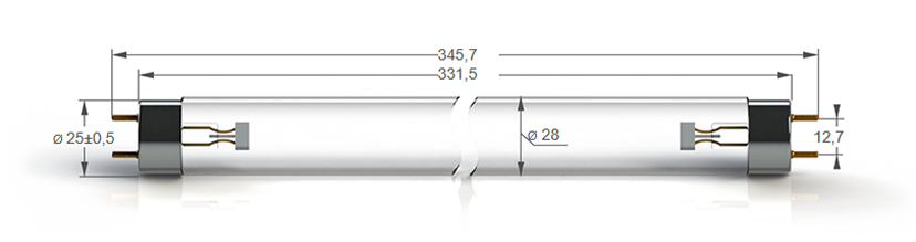 BL10WT8UVA Blacklight G13, 331mm