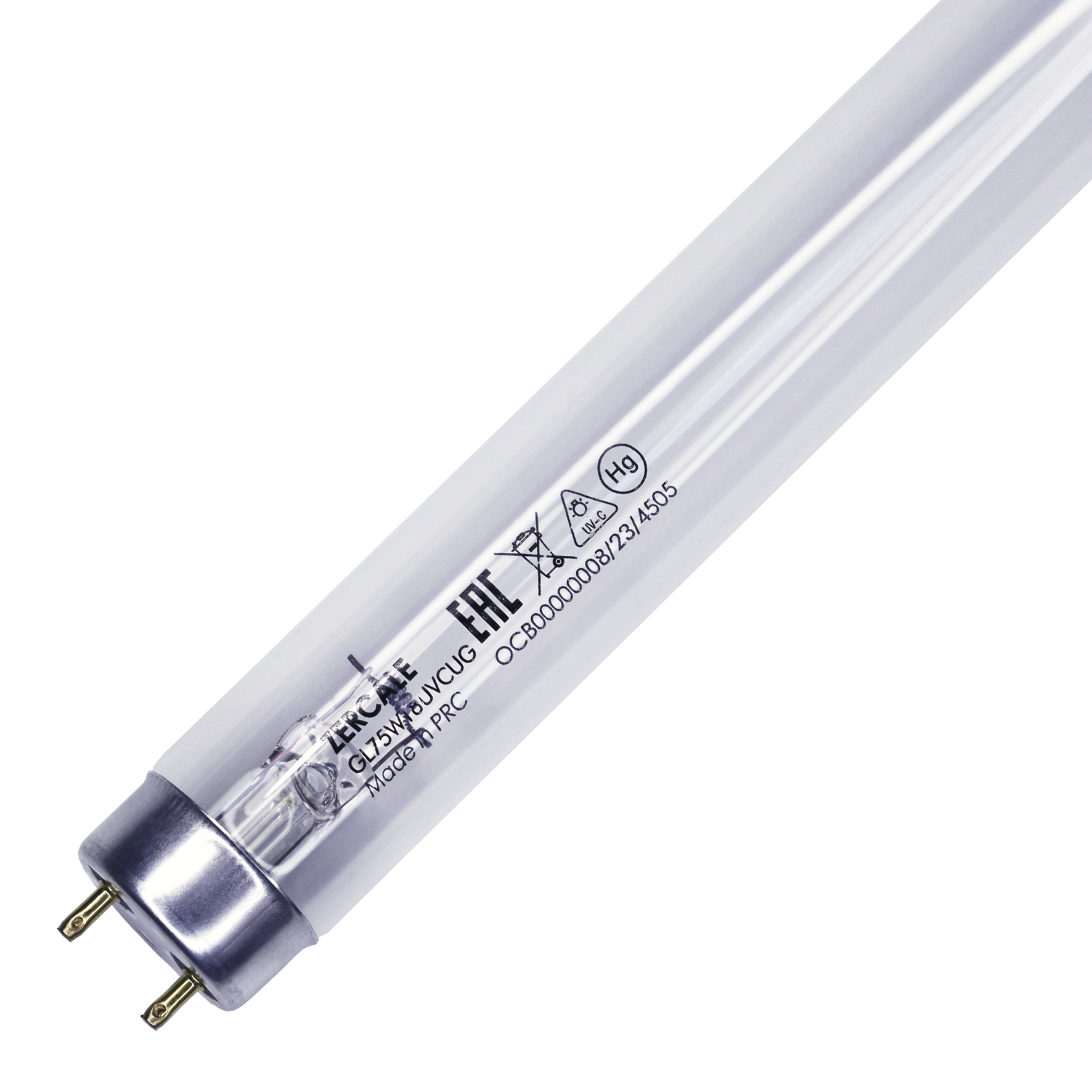 Бактерицидные лампы с увиолевым стеклом Zercale Uviol Glass