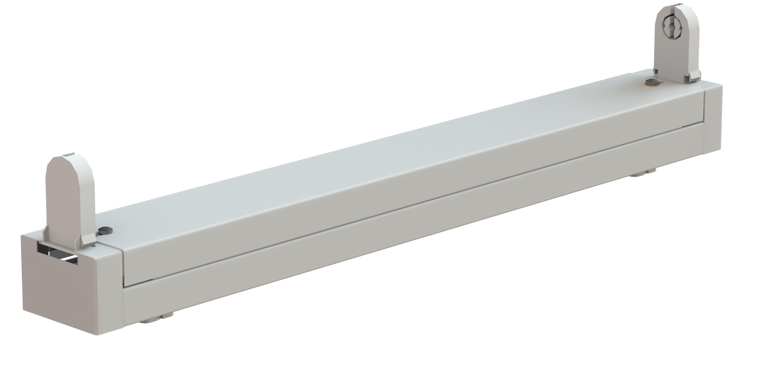 Корпус светильника (облучателя) Zercale КСН-01-Т5-300  для ультрафиолетовых (УФ-А, УФ-В, УФ-С) ламп G5, 300mm