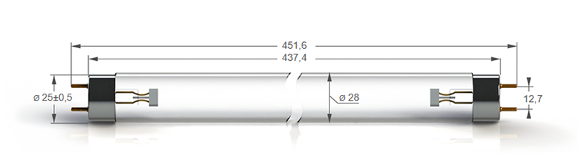 Бактерицидные лампы с увиолевым стеклом Zercale Uviol Glass