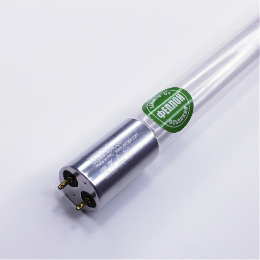Бактерицидная лампа в защитной оболочке ZERCALE Quartz Glass Feplon GL58WT8UVCQGFEP
