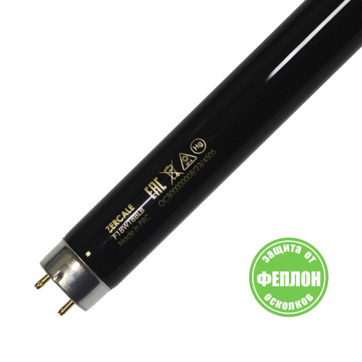 Ультрафиолетовая лампа в защитной оболочке ZERCALE Deep Black Feplon F36WT8BLBFEP
