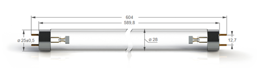 Бактерицидные лампы с увиолевым стеклом Zercale Uviol Glass