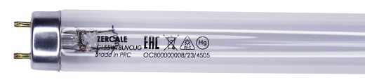 Бактерицидные лампы с увиолевым стеклом Zercale Uviol Glass
