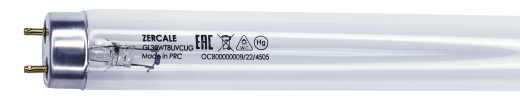 Бактерицидные лампы с увиолевым стеклом Zercale Uviol Glass