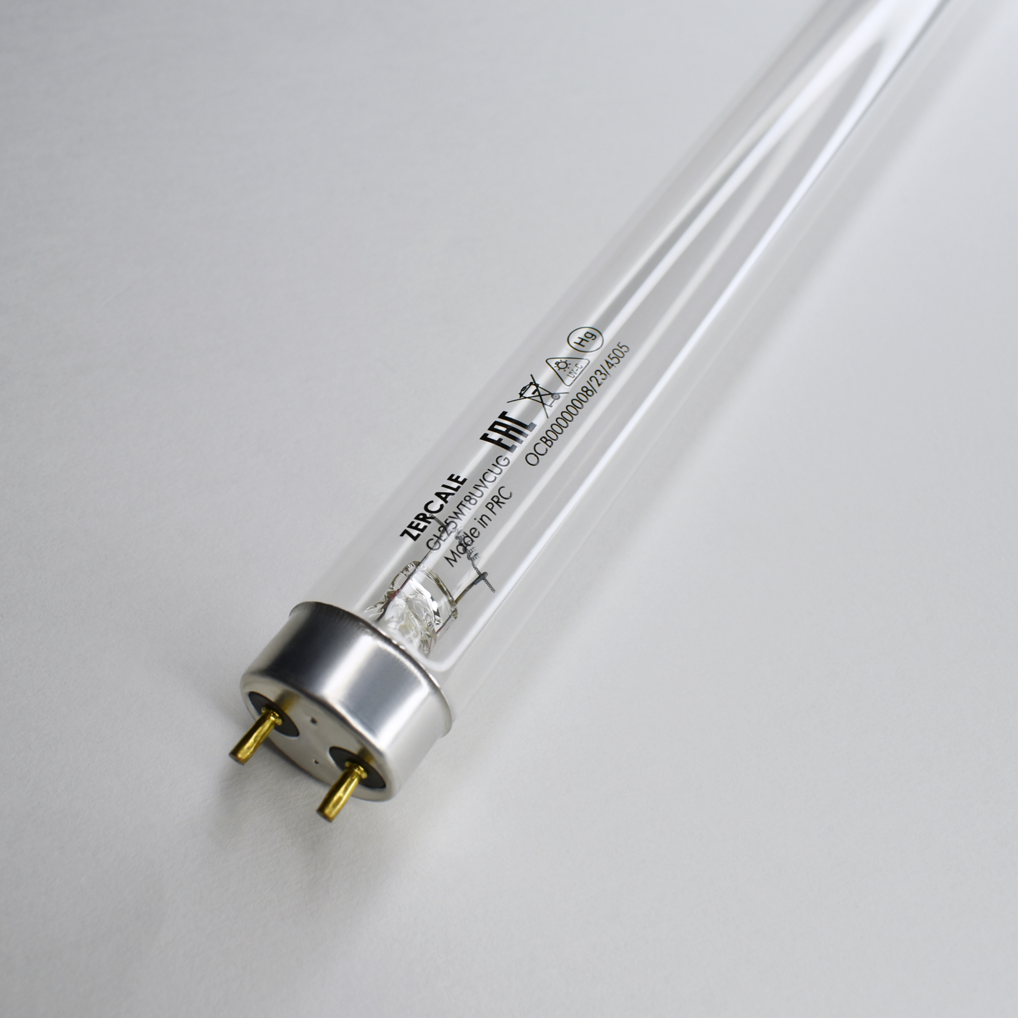 Бактерицидные лампы с увиолевым стеклом Zercale Uviol Glass