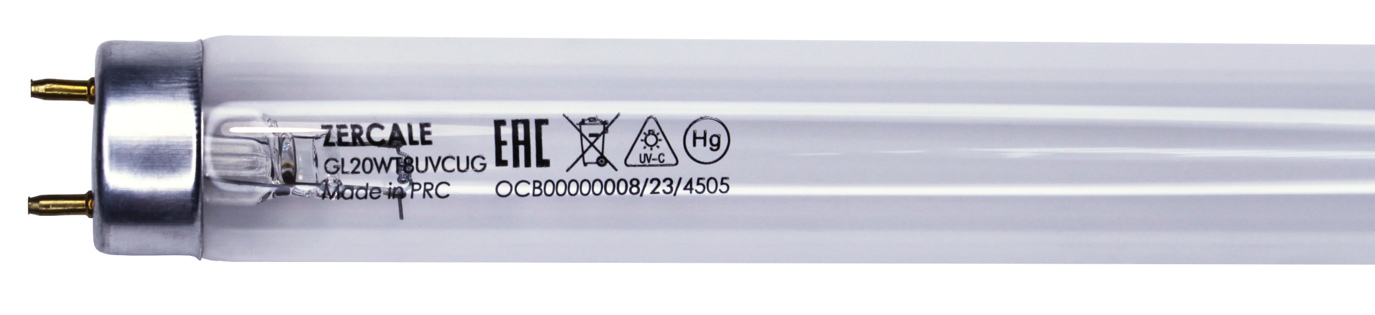 Бактерицидные лампы с увиолевым стеклом Zercale Uviol Glass