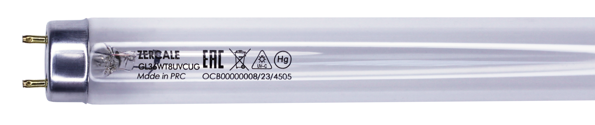 Бактерицидные лампы с увиолевым стеклом Zercale Uviol Glass